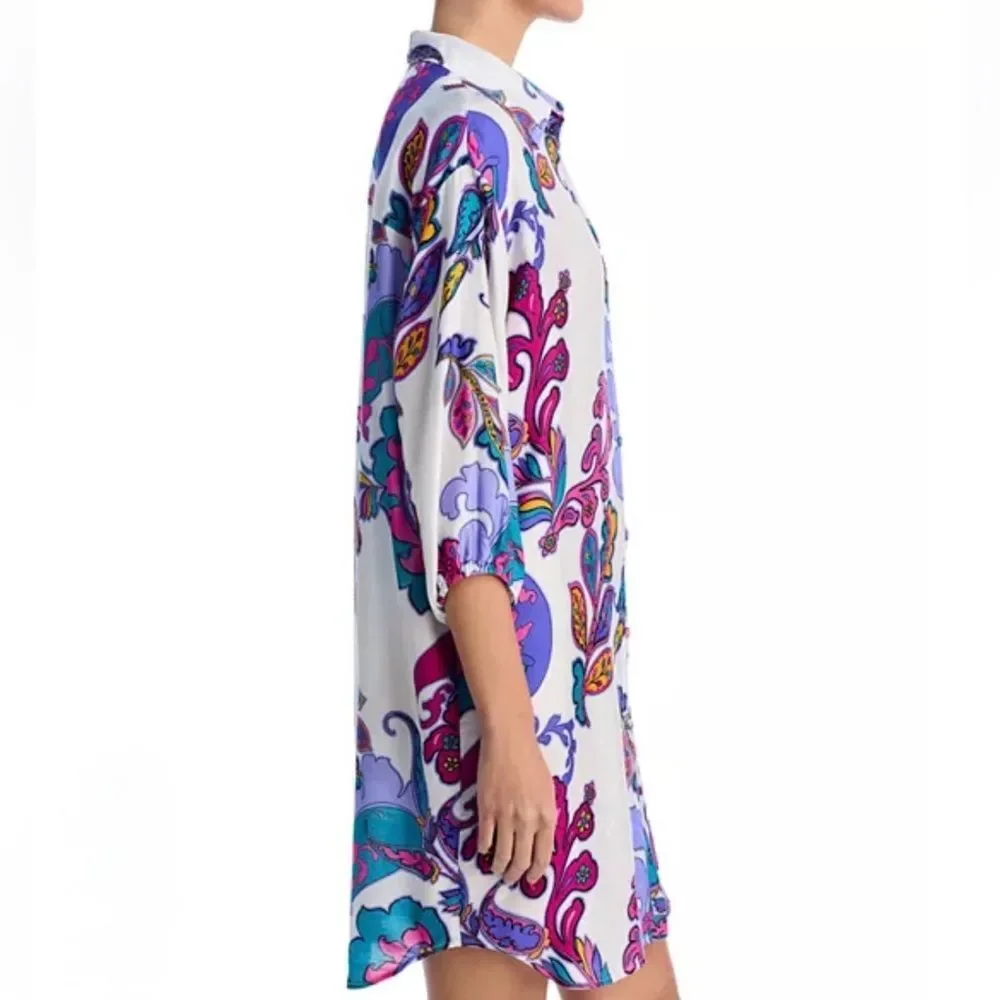 Johnny Was Paisley Cover-Up Shirt